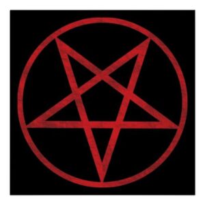 Red Pentagram Poster _ Zazzle